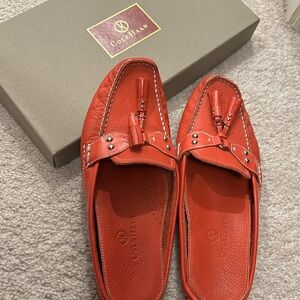 Cole Haan Drivers Flats Mules Coral Color